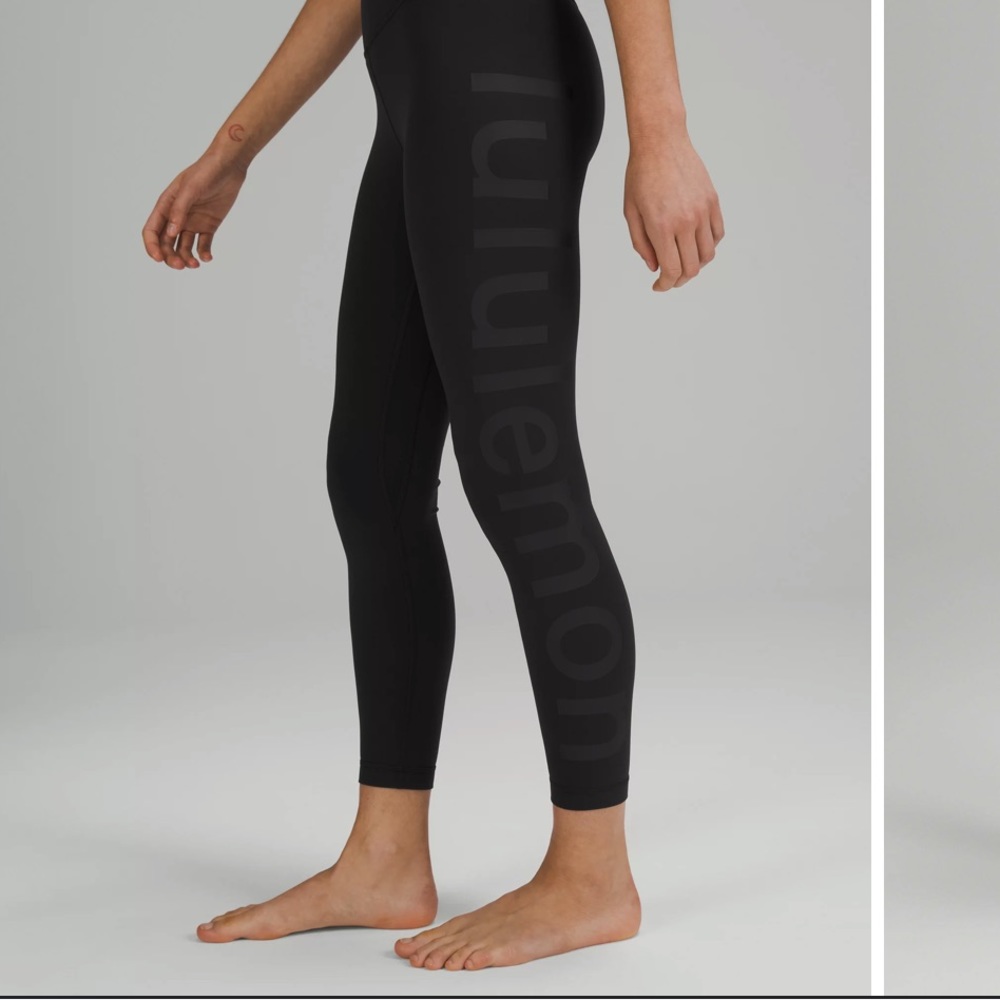 Lululemon align black leggings with logo
